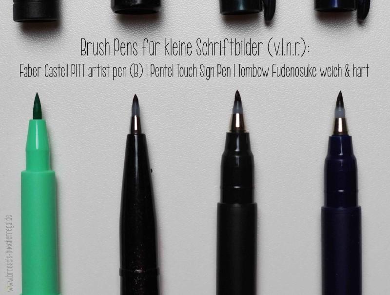 Handlettering Brush Pens kleine Schriftbilder