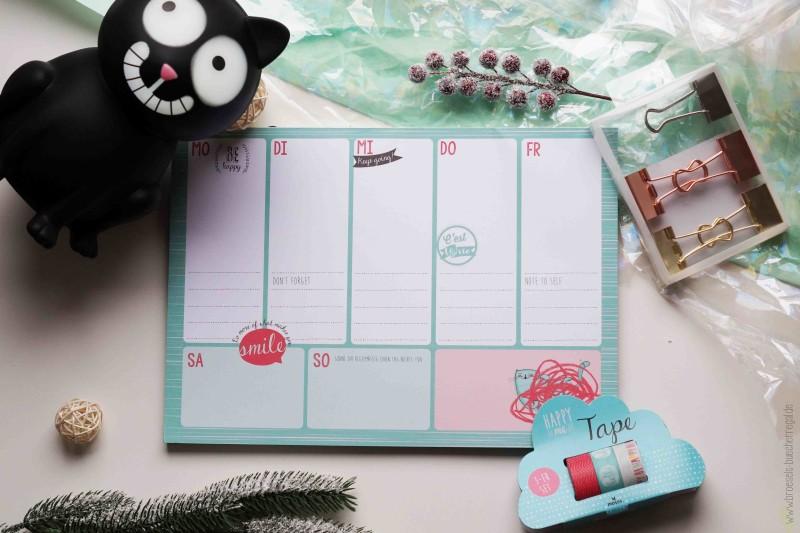 Geschenke Wochenplaner Papierklammern Washitape & Co