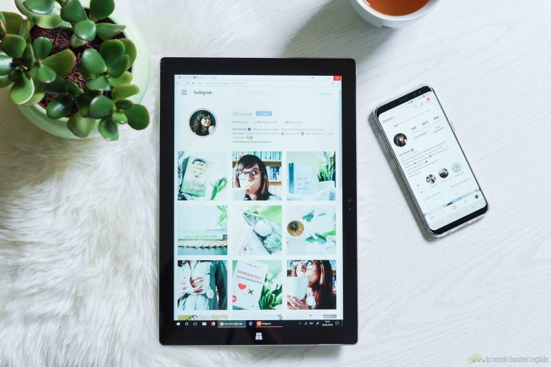 Wie funktioniert Instagram Anfaenger Anleitung Flatlay Tablet